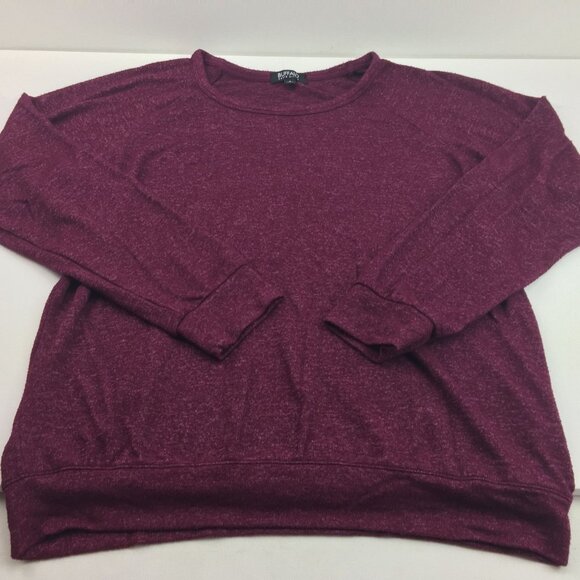 Buffalo David Bitton Womens Wine Burgundy Crewneck Tshirt Sweater Size Large - Picture 3 of 5